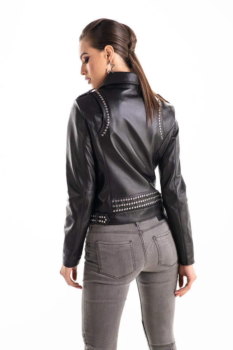 Black Genuine Nappa Leather Jacket