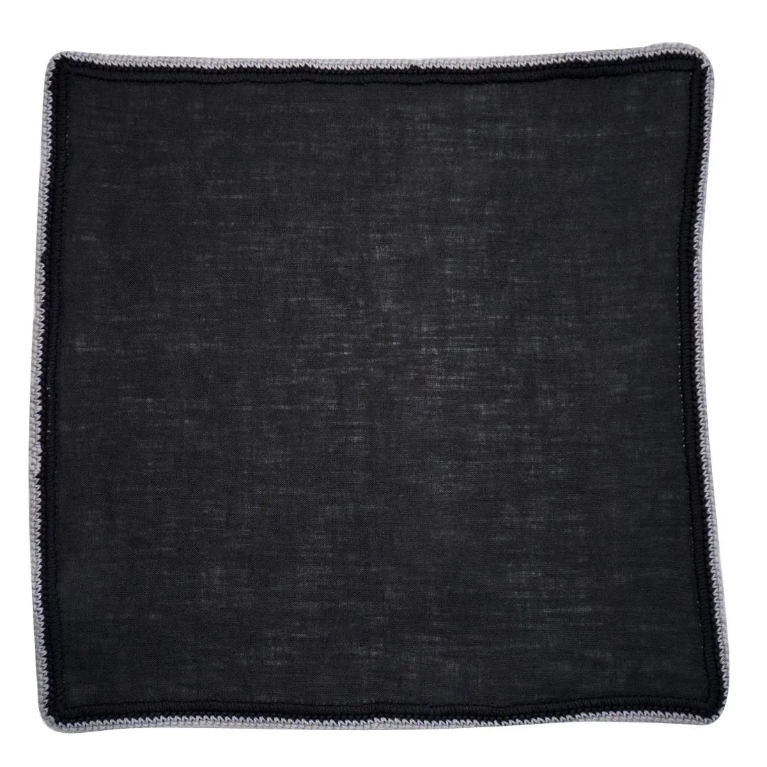 Black Raso With Black And Grey Signature Border