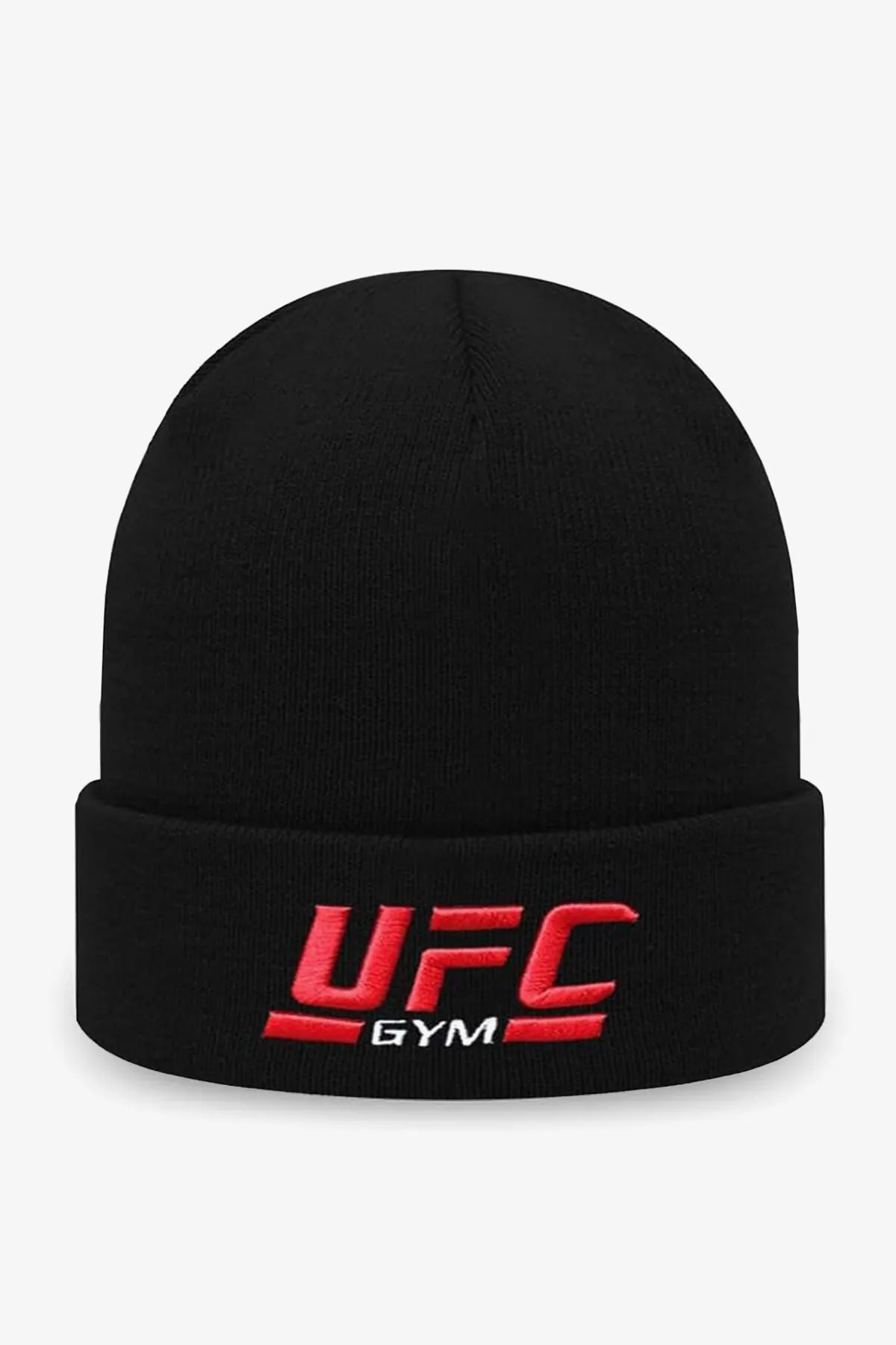 Black UFC Embroidered Knitted Beanie - W23 - UBH0024