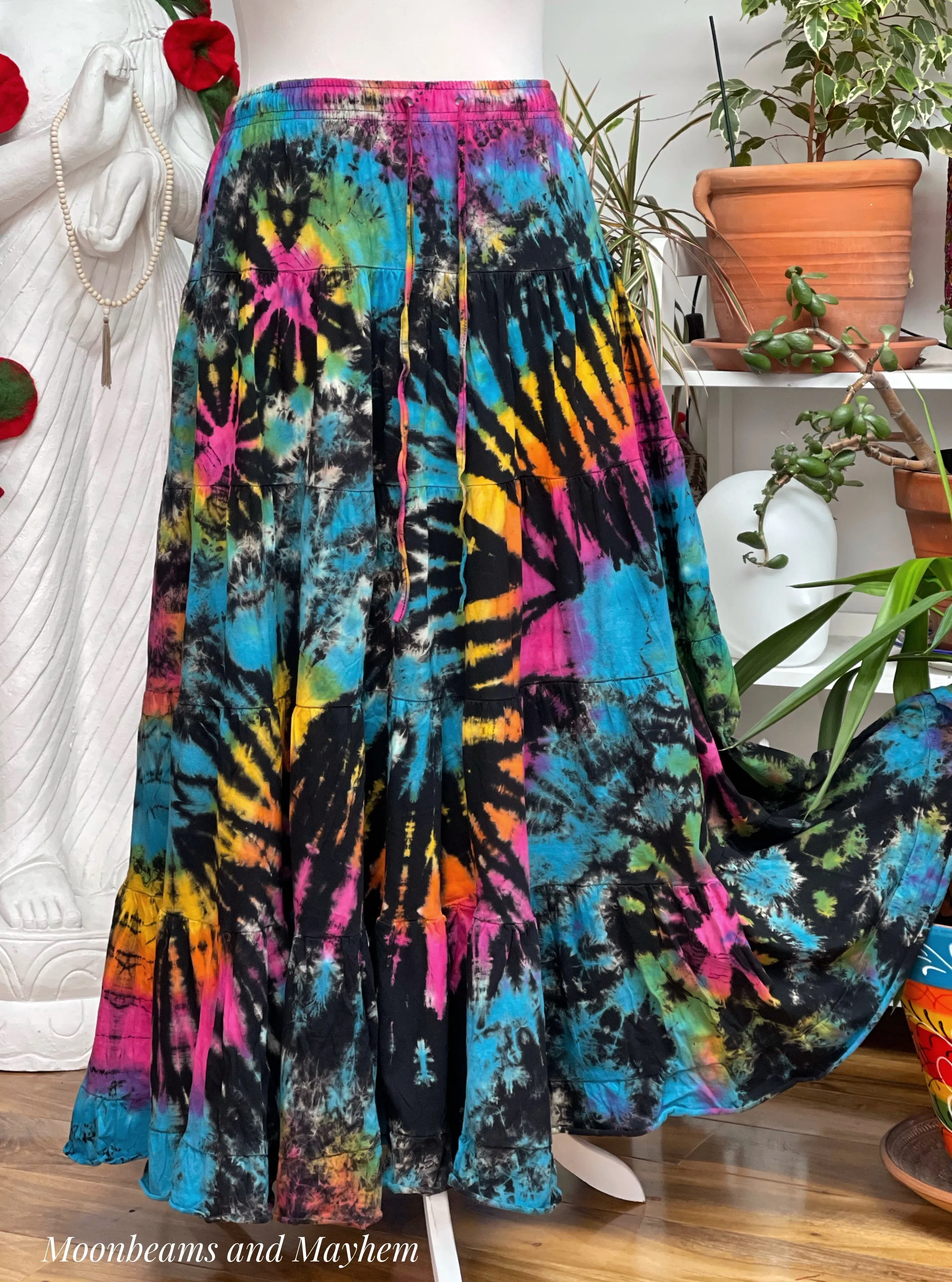 BLACK WILD CHILD MAXI SKIRT