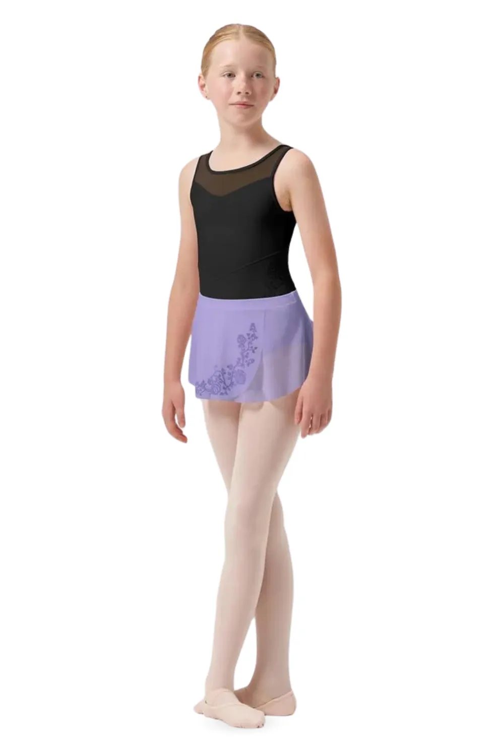 BLOCH CR0501 GIRLS SAGE MESH WRAP SKIRT