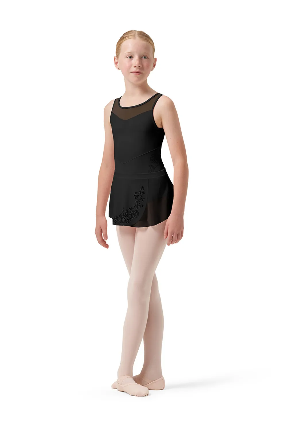 BLOCH CR0501 GIRLS SAGE MESH WRAP SKIRT