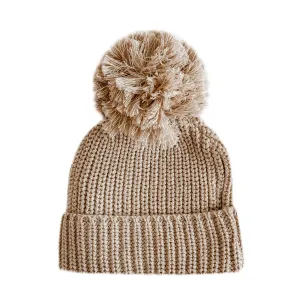 Blossom & Pear Mini Knit Beanie - Fawn