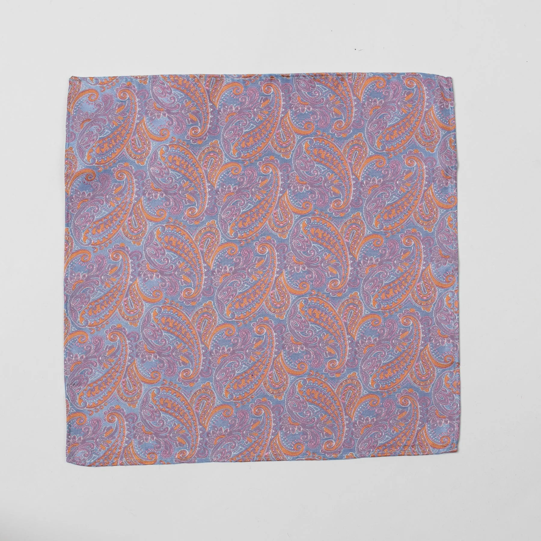 Blue/Orange Paisley Hank