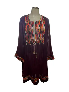 Bohemian Kaftan Dress Shirt