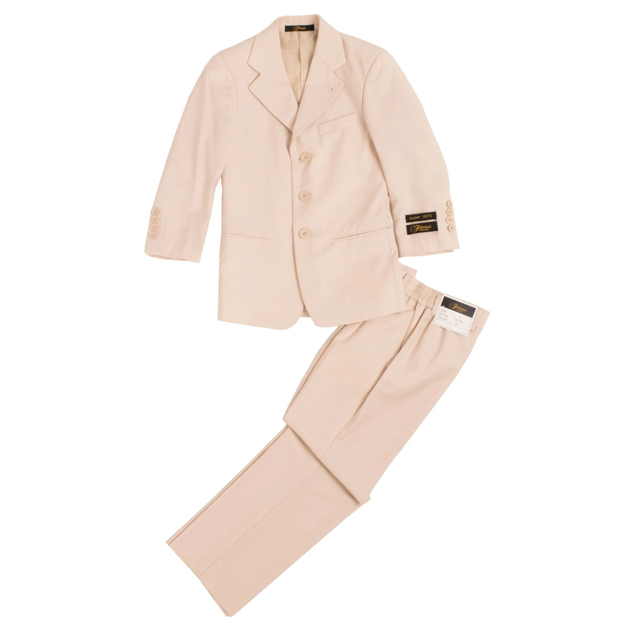 Boys Premium Tan 2 piece Suit