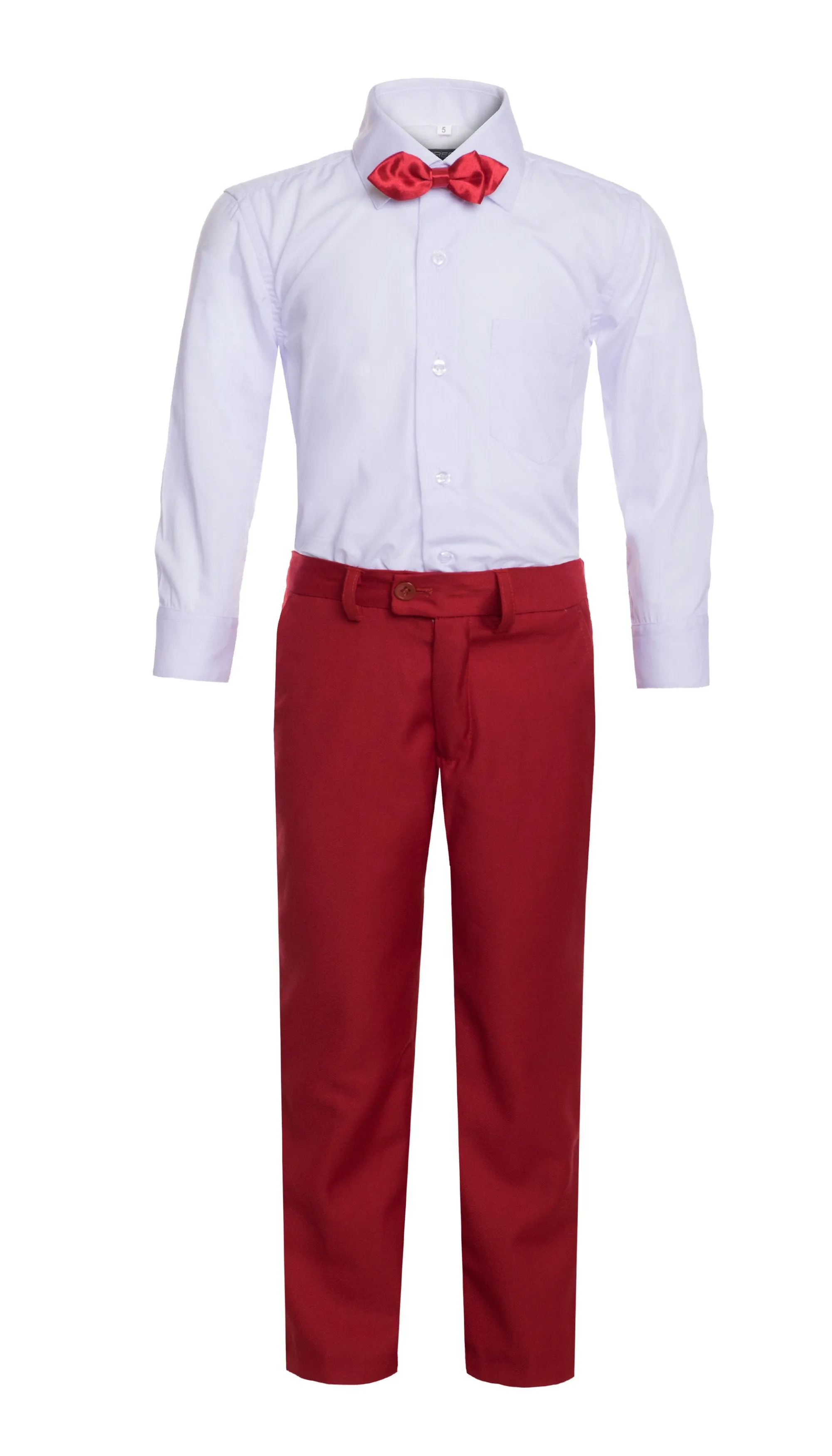 Boys Reno JR 5pc Red Shawl Tuxedo Set