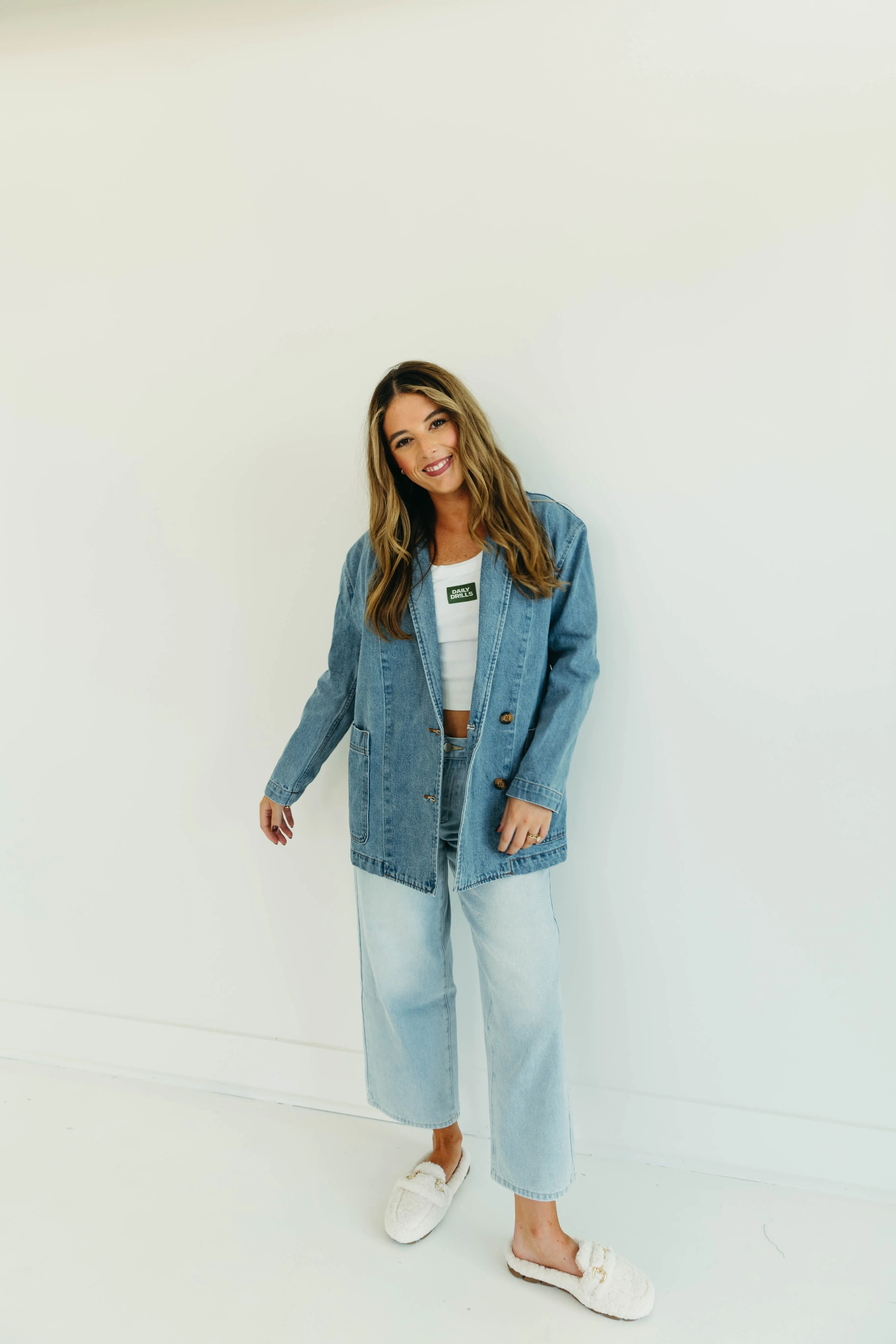 Bryn Denim Blazer - Denim