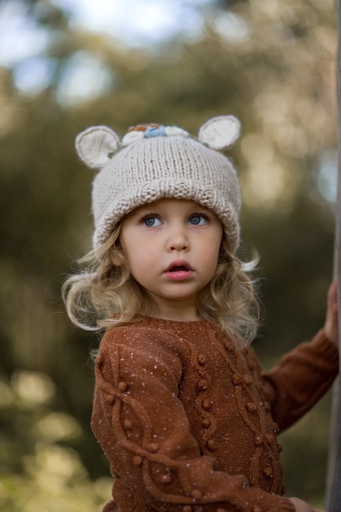 Bunny Bouquet Beanie Oatmeal