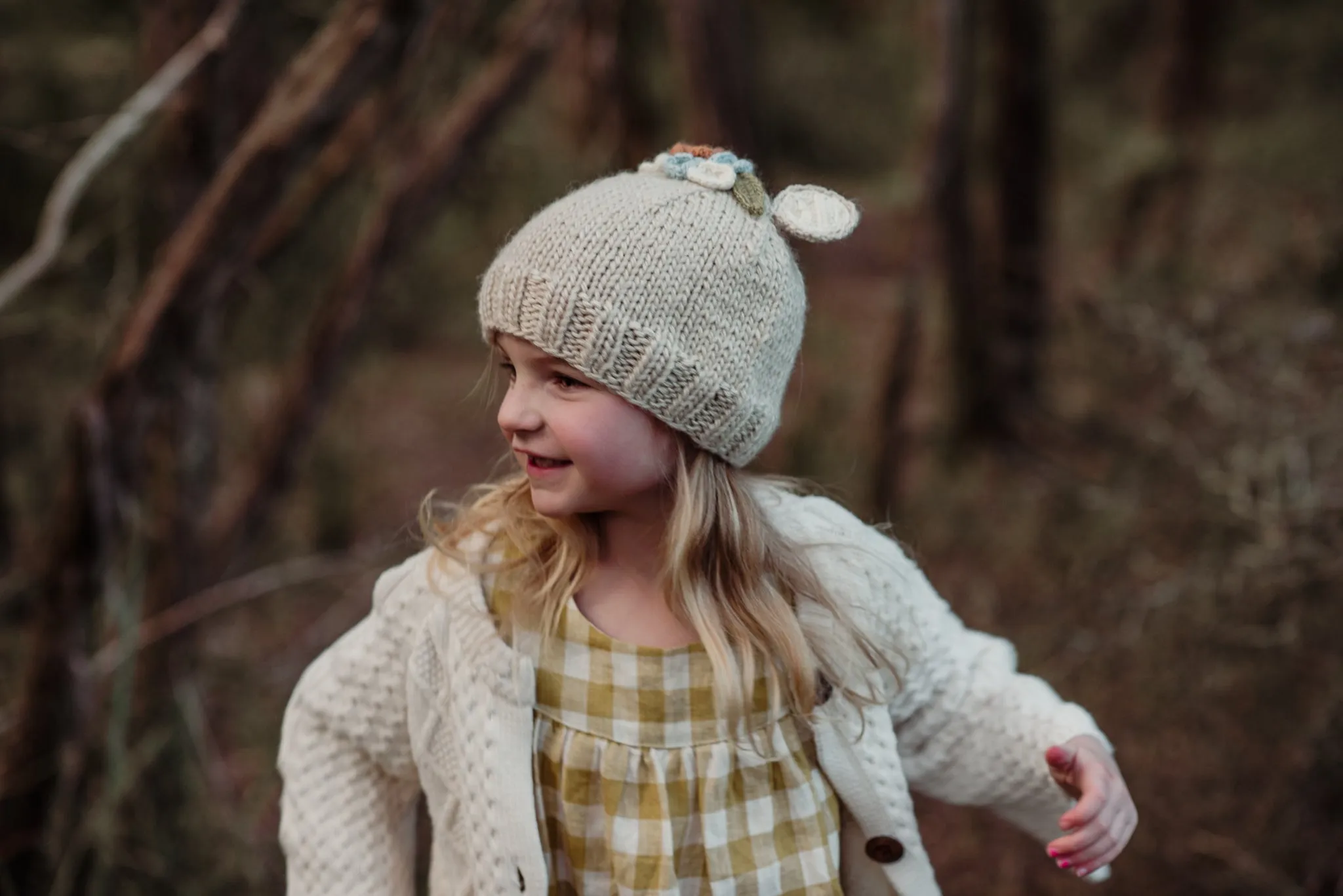 Bunny Bouquet Beanie Oatmeal