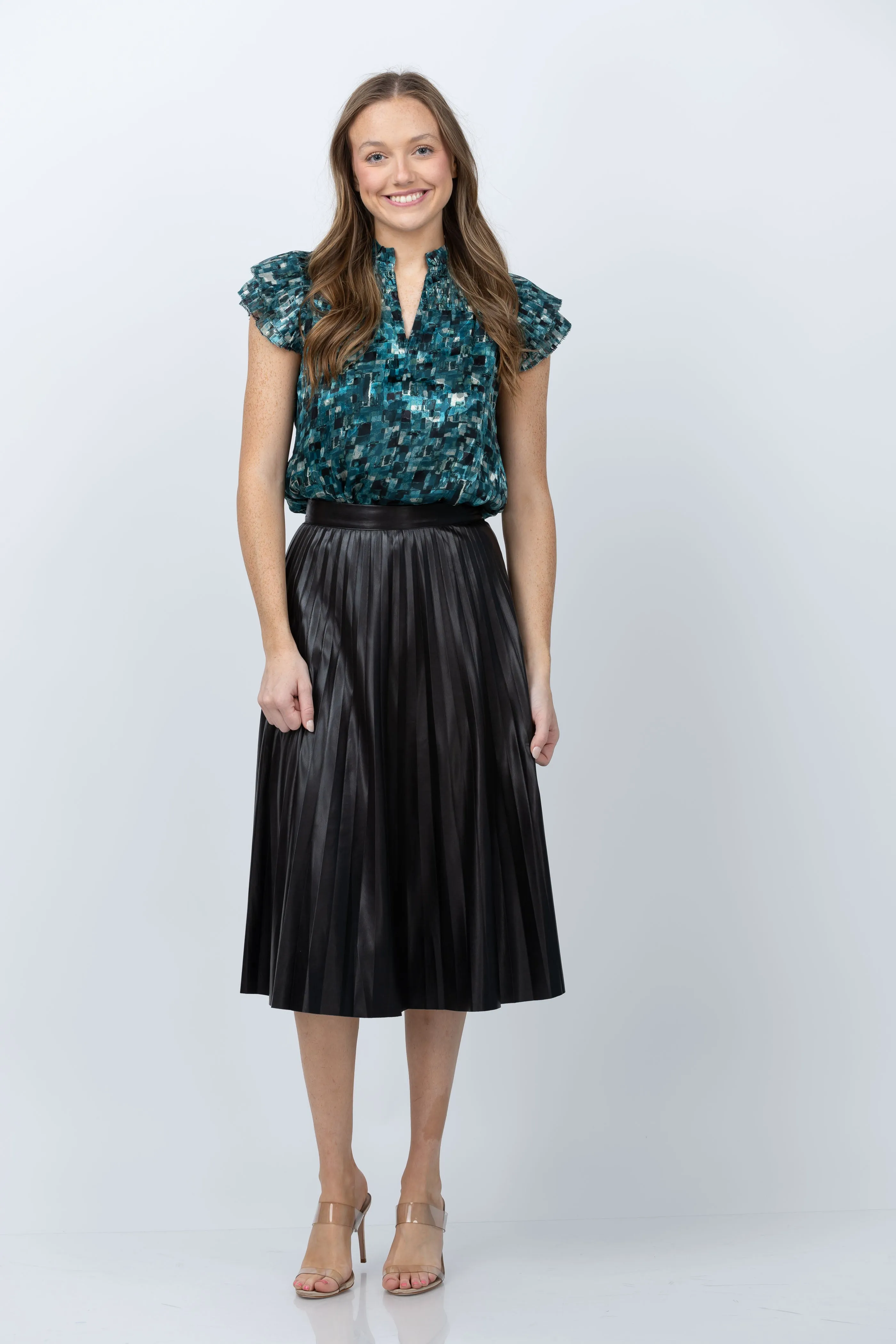 Caballero Annette Black Vegan Skirt in Black