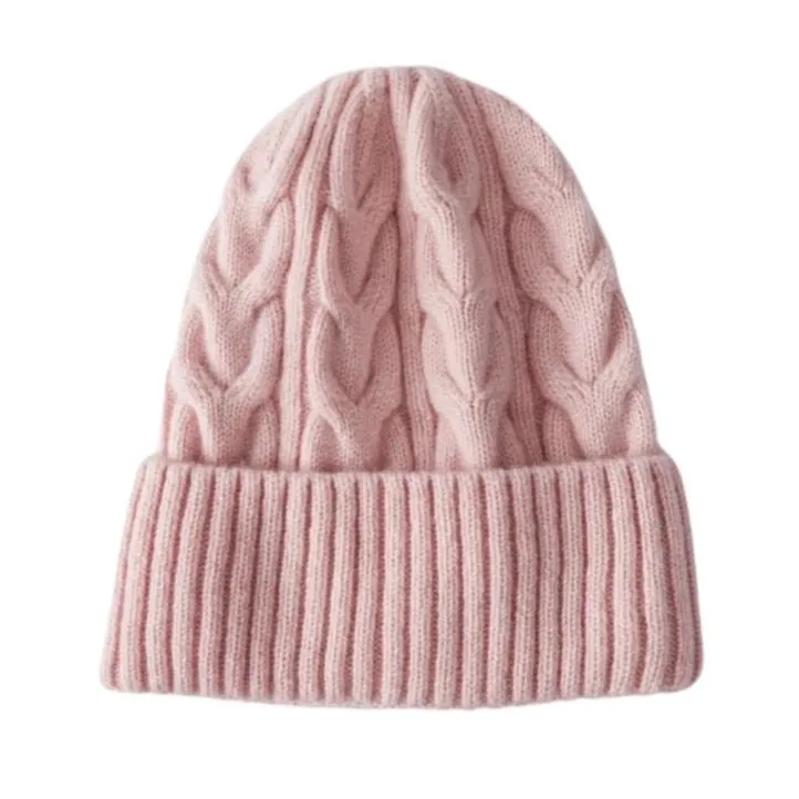 Cable Wool Knit Beanies