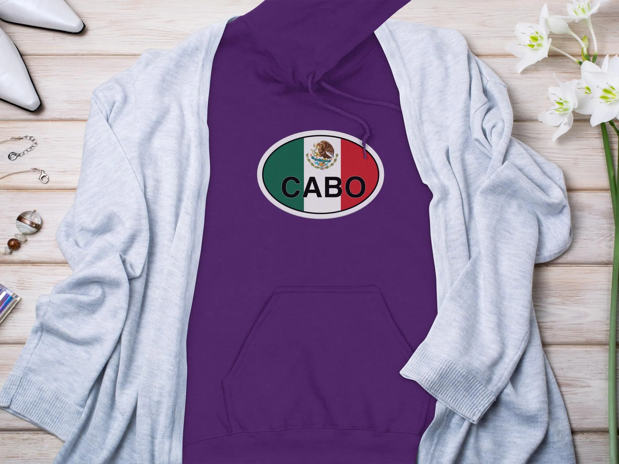 Cabo Mens Hoodie - Adventure Style for Baja Beach Lovers