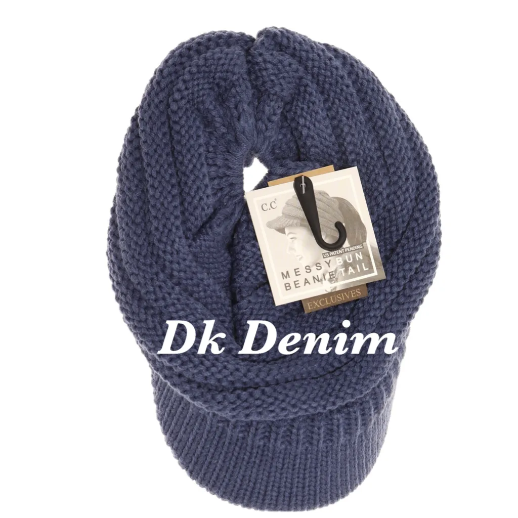 CC Knit Beanie Tail Brim Cap