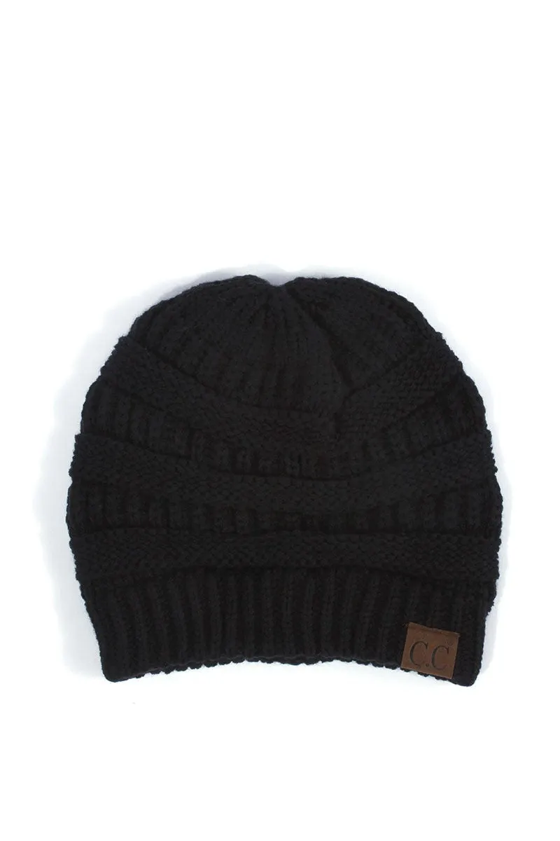 CC Solid Cable Beanie