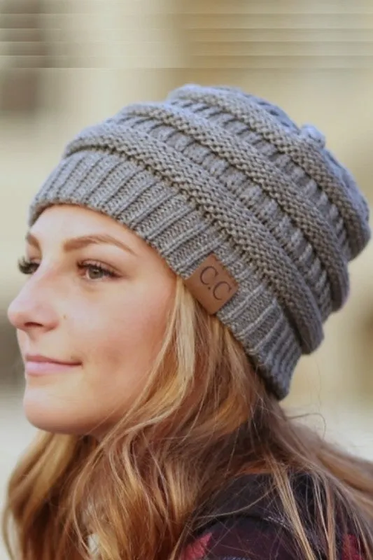 CC Solid Cable Beanie