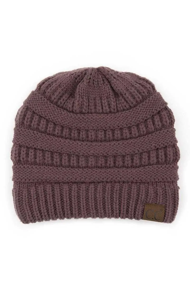 CC Solid Cable Beanie