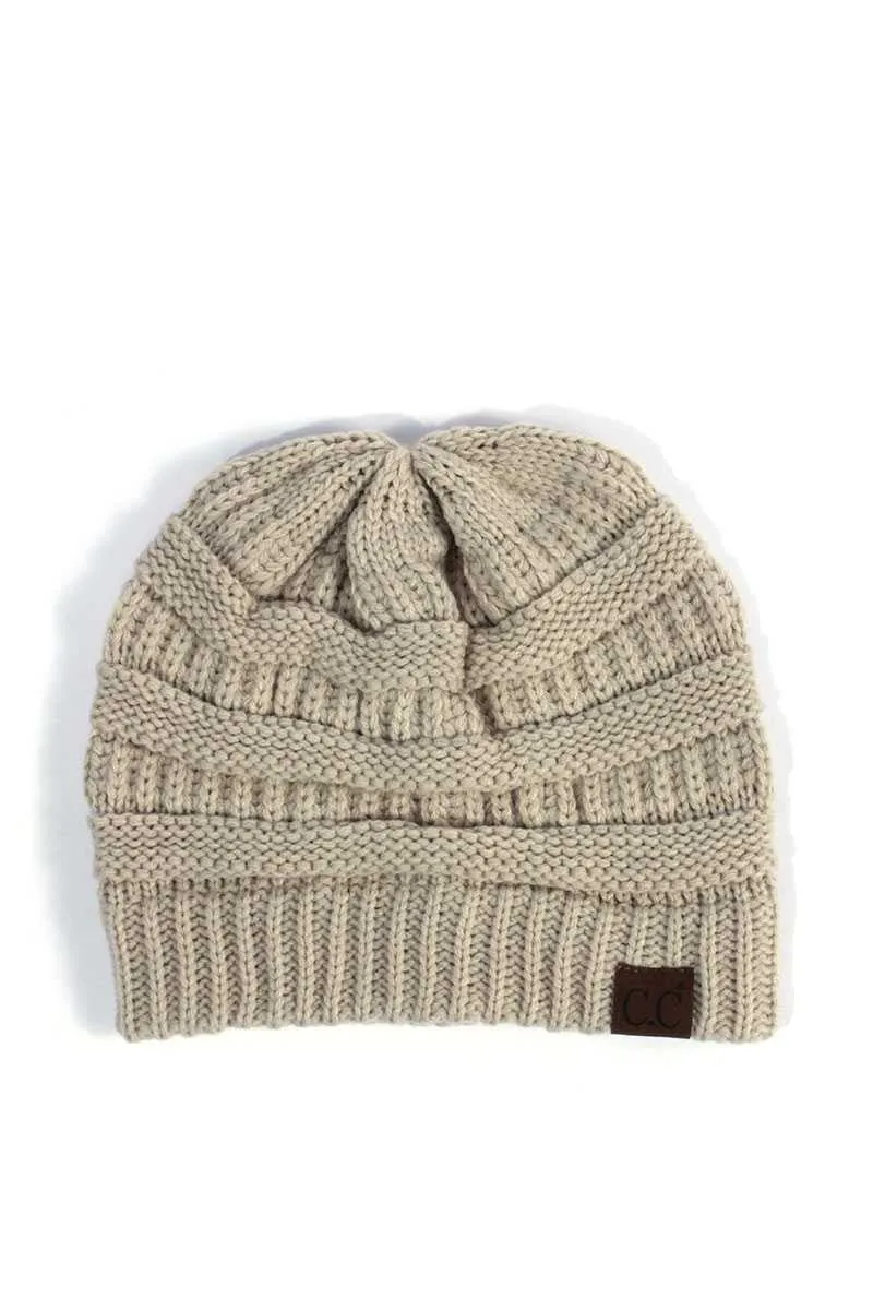 CC Solid Cable Beanie