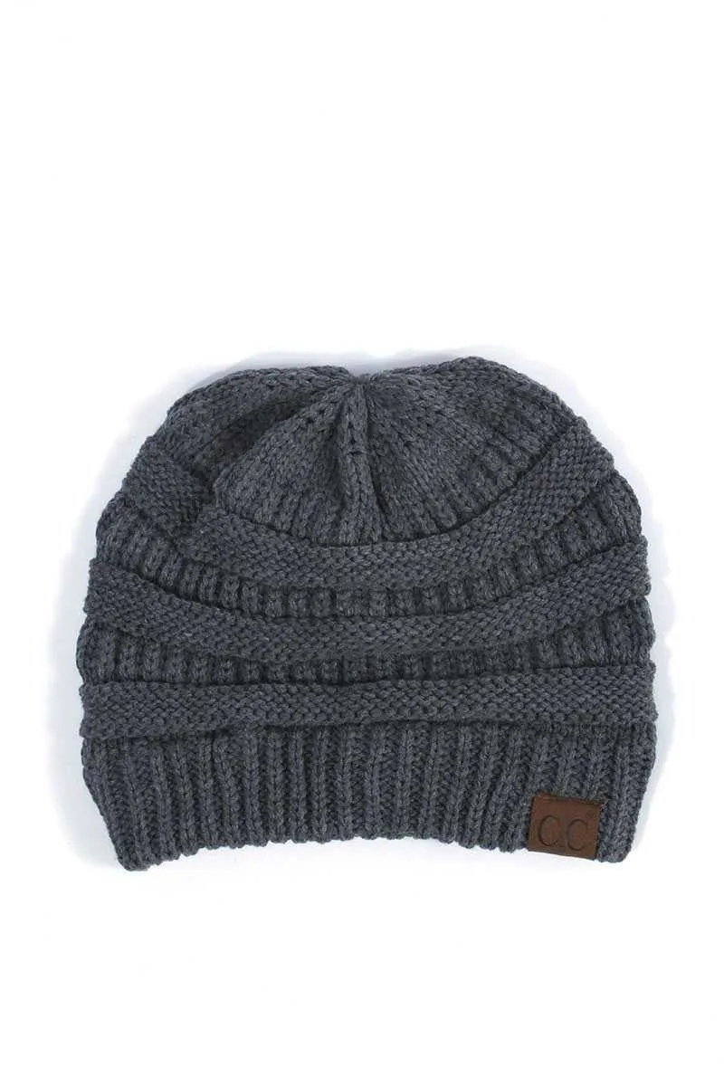 CC Solid Cable Beanie