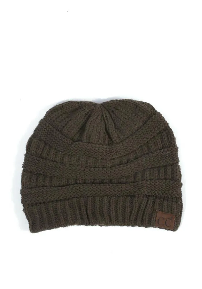 CC Solid Cable Beanie