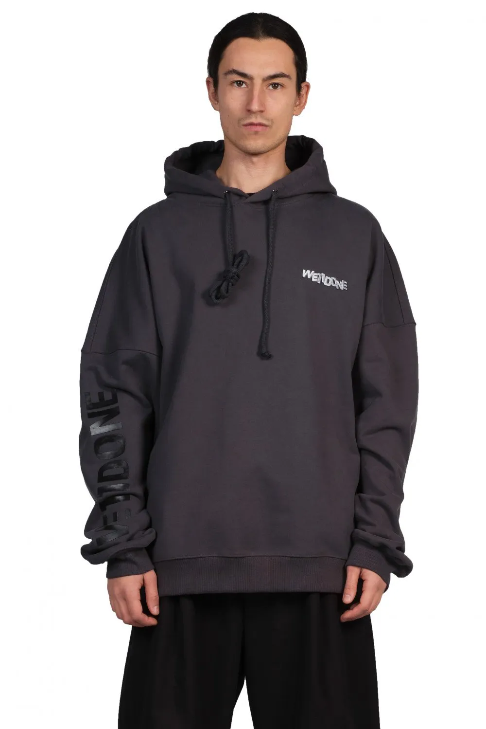 Charcoal Metal Logo Hoodie