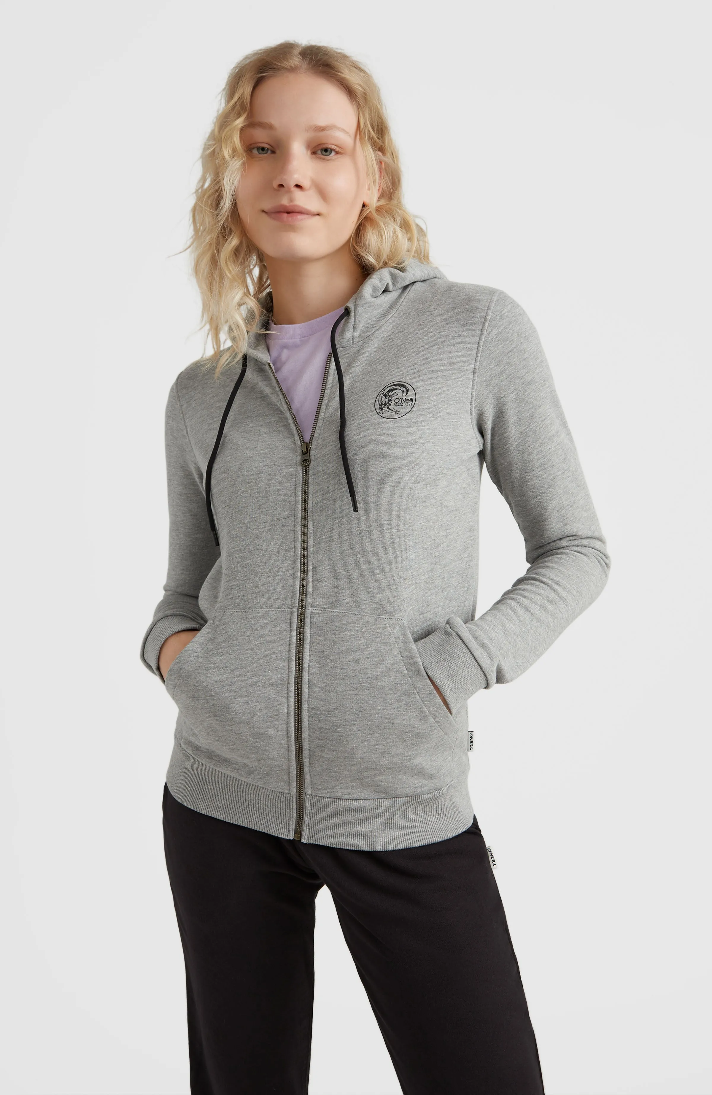 Circle Surfer Hoodie Jacket | Silver Melee