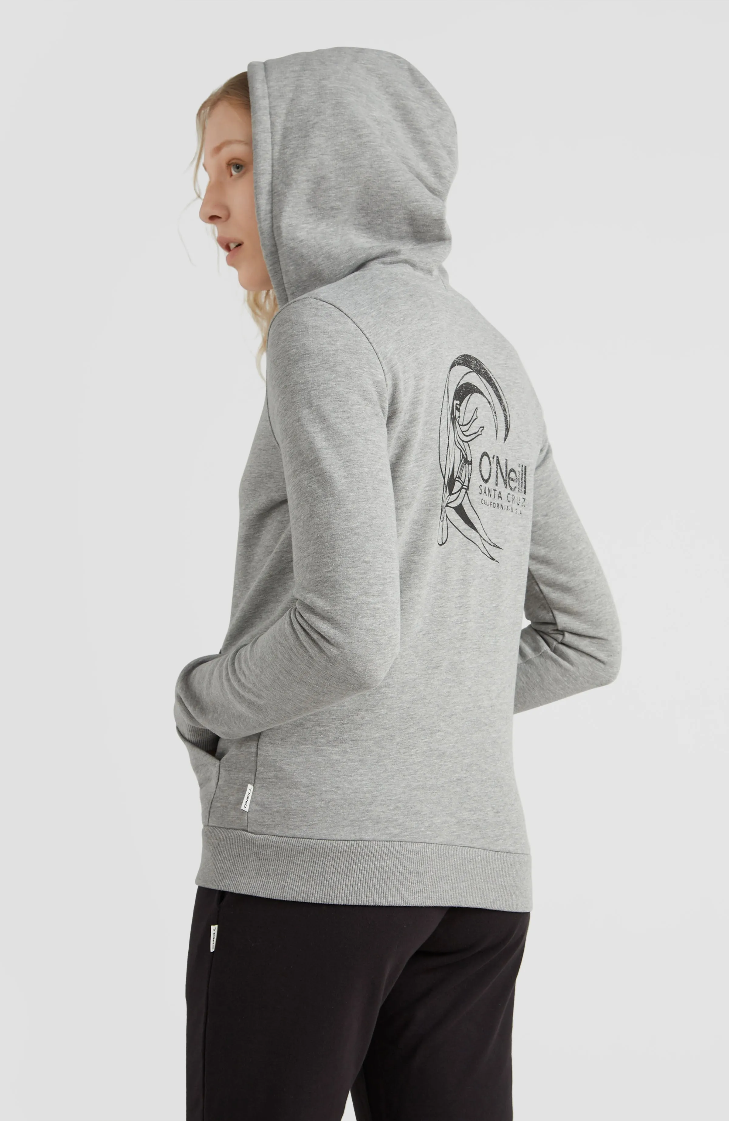 Circle Surfer Hoodie Jacket | Silver Melee