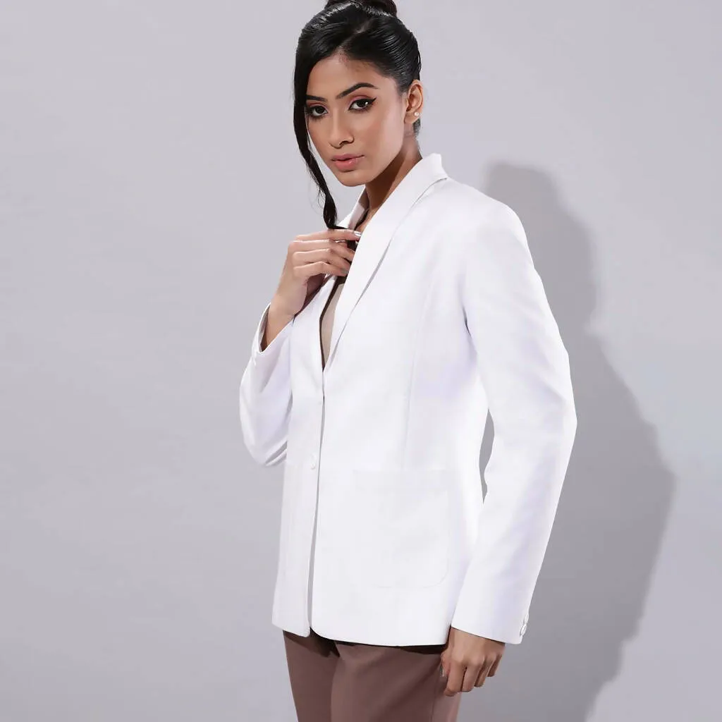 Classic Women's White  Essential  Power Blazer