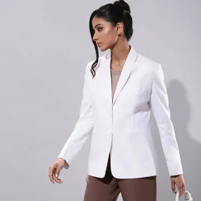 Classic Women's White  Essential  Power Blazer