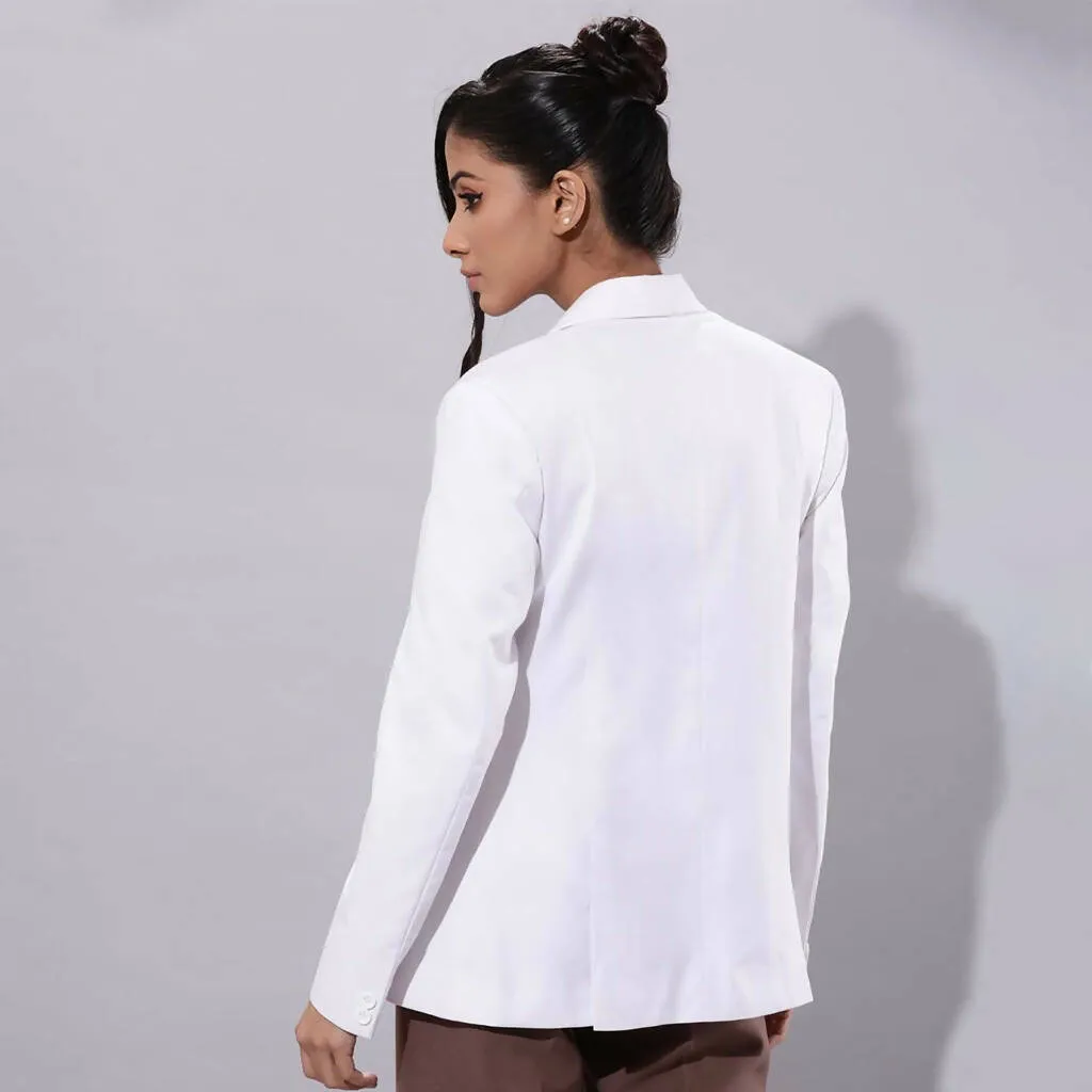 Classic Women's White  Essential  Power Blazer