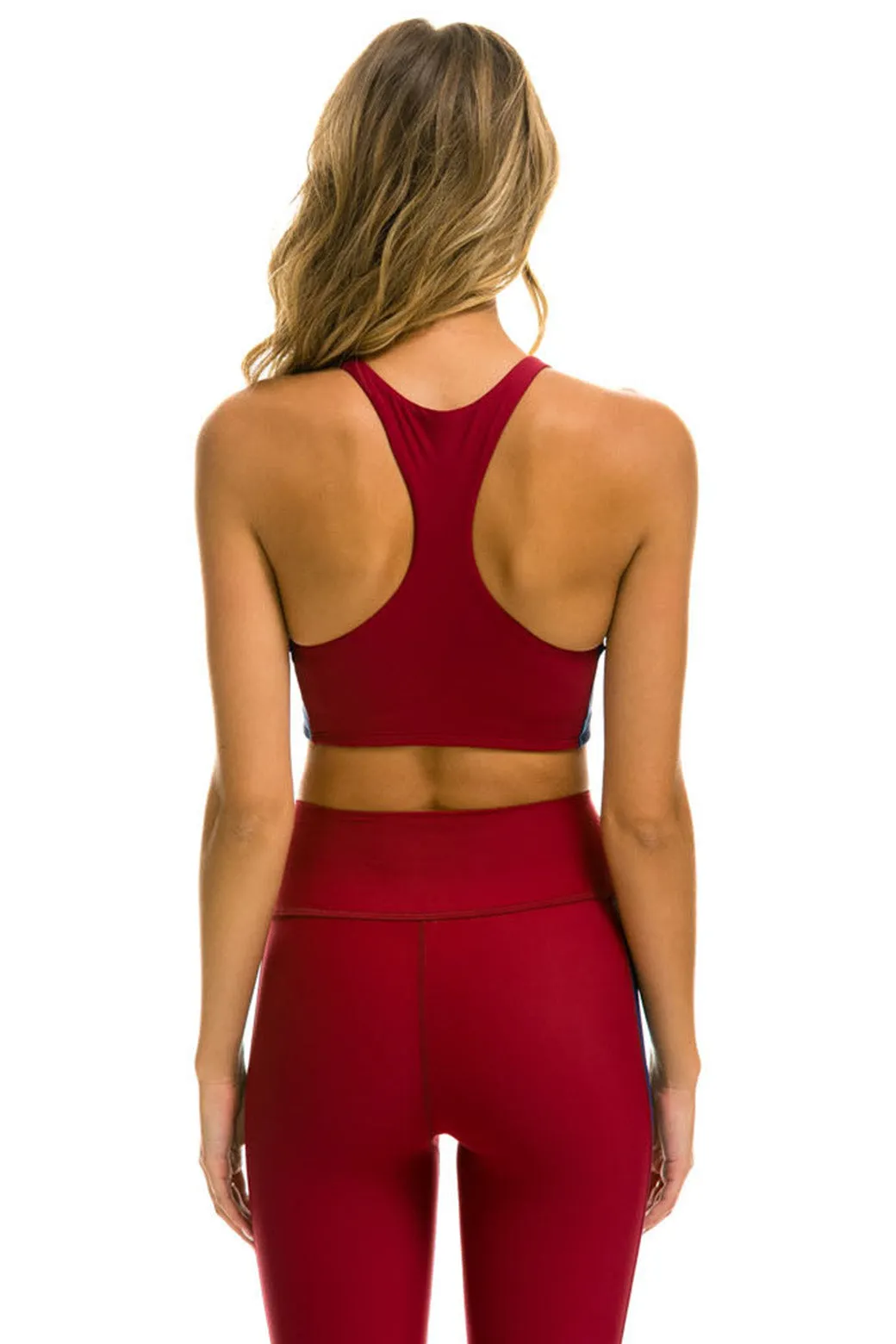 COLOR BLOCK RACER SPORTS BRA - BLAZER