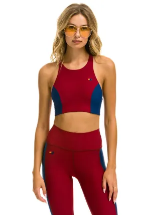 COLOR BLOCK RACER SPORTS BRA - BLAZER