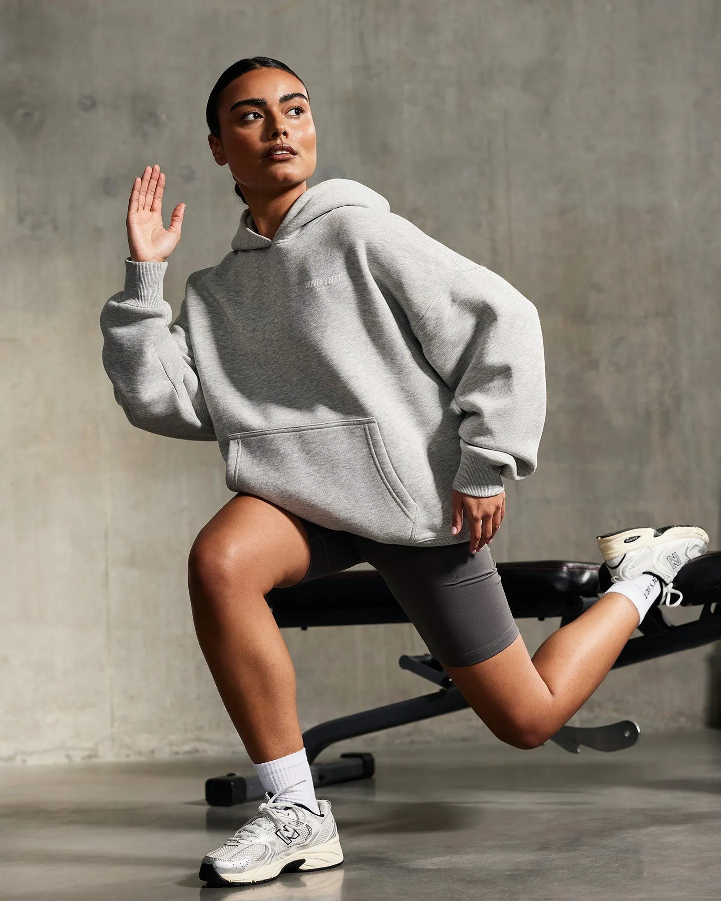 Comfort Oversized Hoodie | Silver Grey Marl