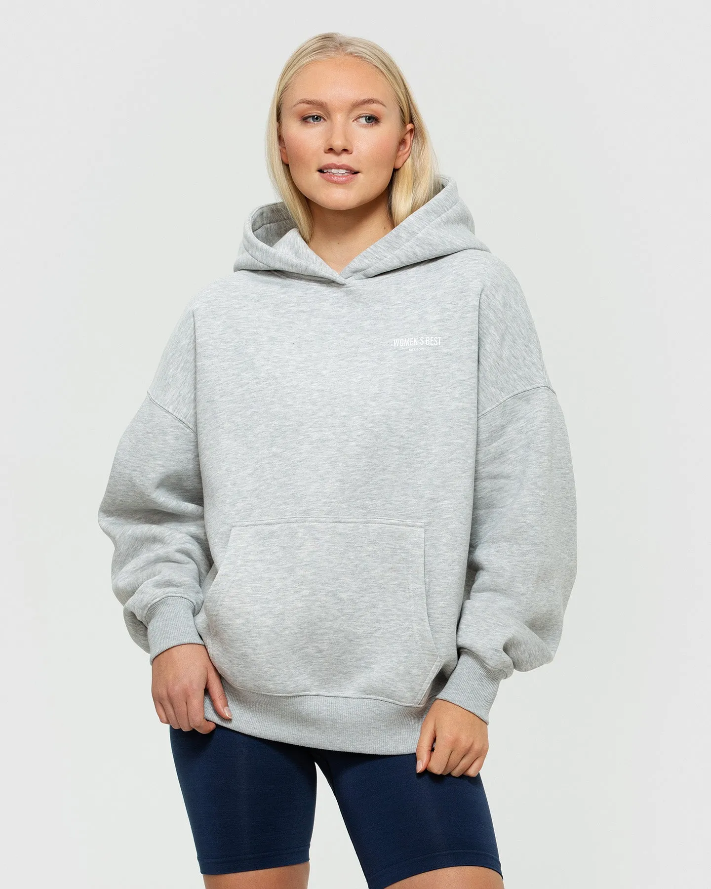 Comfort Oversized Hoodie | Silver Grey Marl