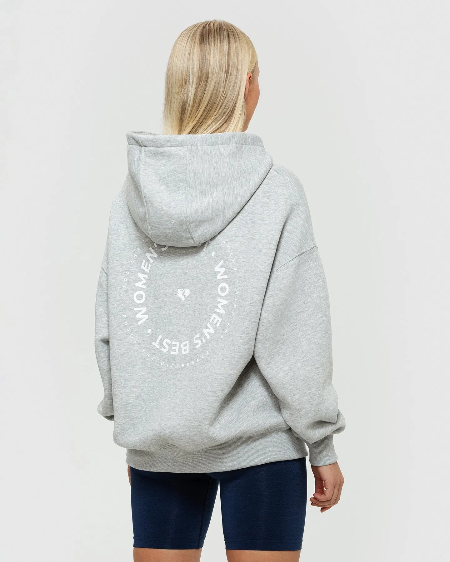 Comfort Oversized Hoodie | Silver Grey Marl