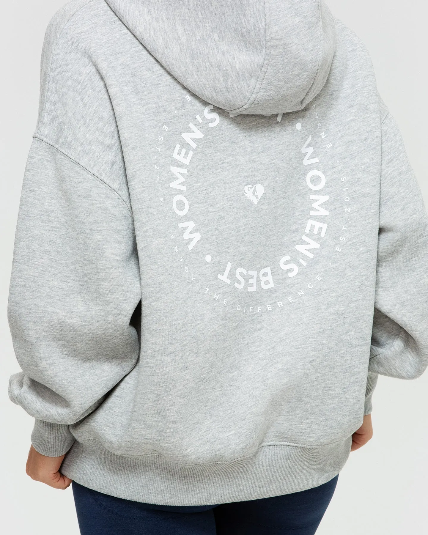 Comfort Oversized Hoodie | Silver Grey Marl