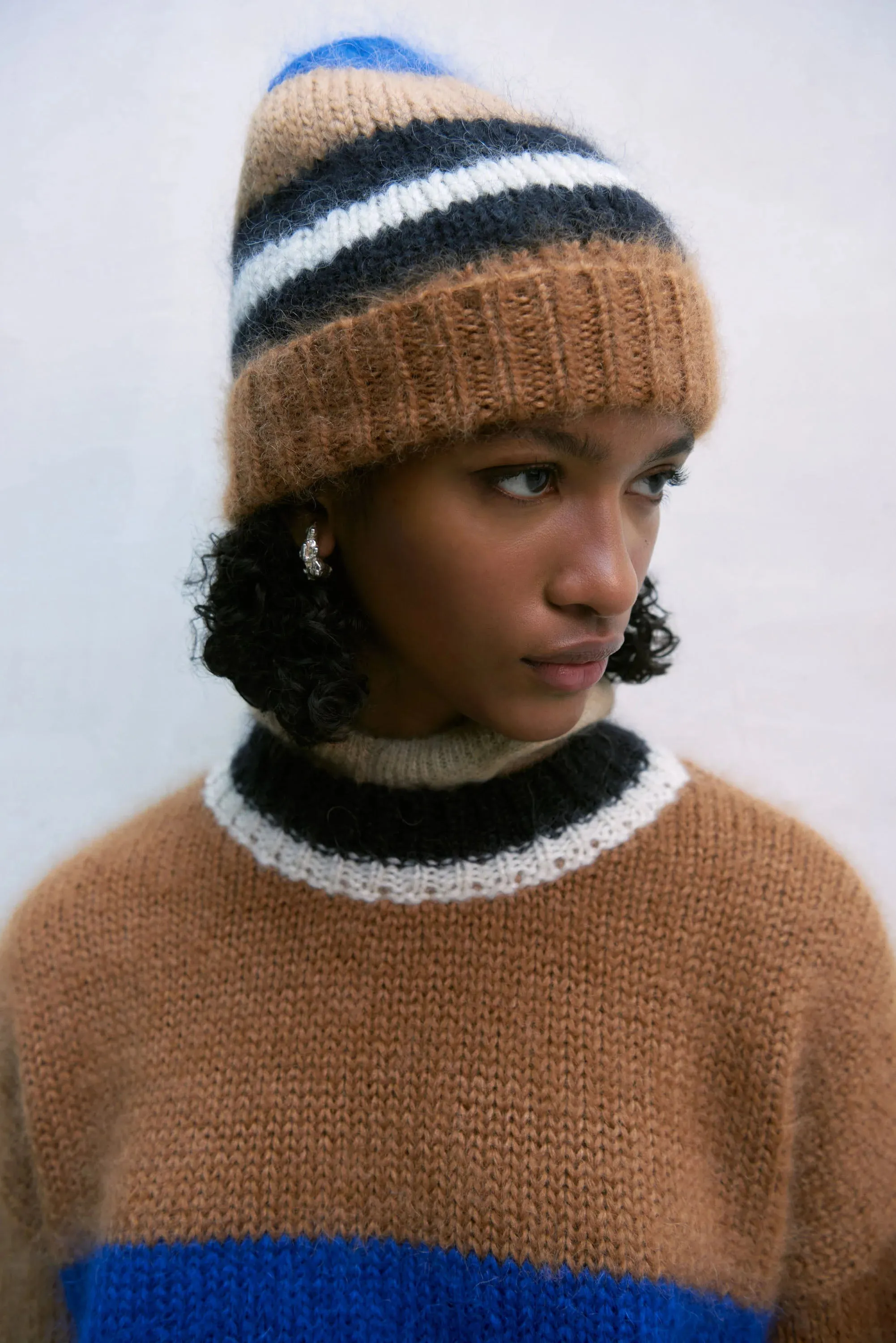 Cordera - Mohair Striped Beanie