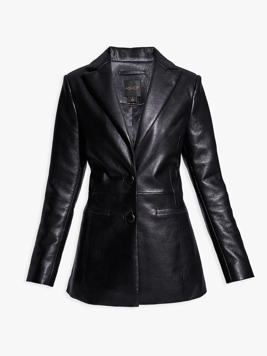 CURVE JORDAN RECYCLED LEATHER BLAZER