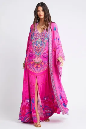 Czarina Pink Dream Silk Kimono Robe