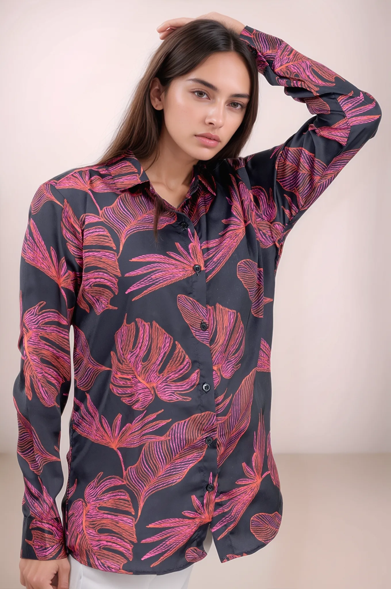 Dark Oasis Satin Shirt