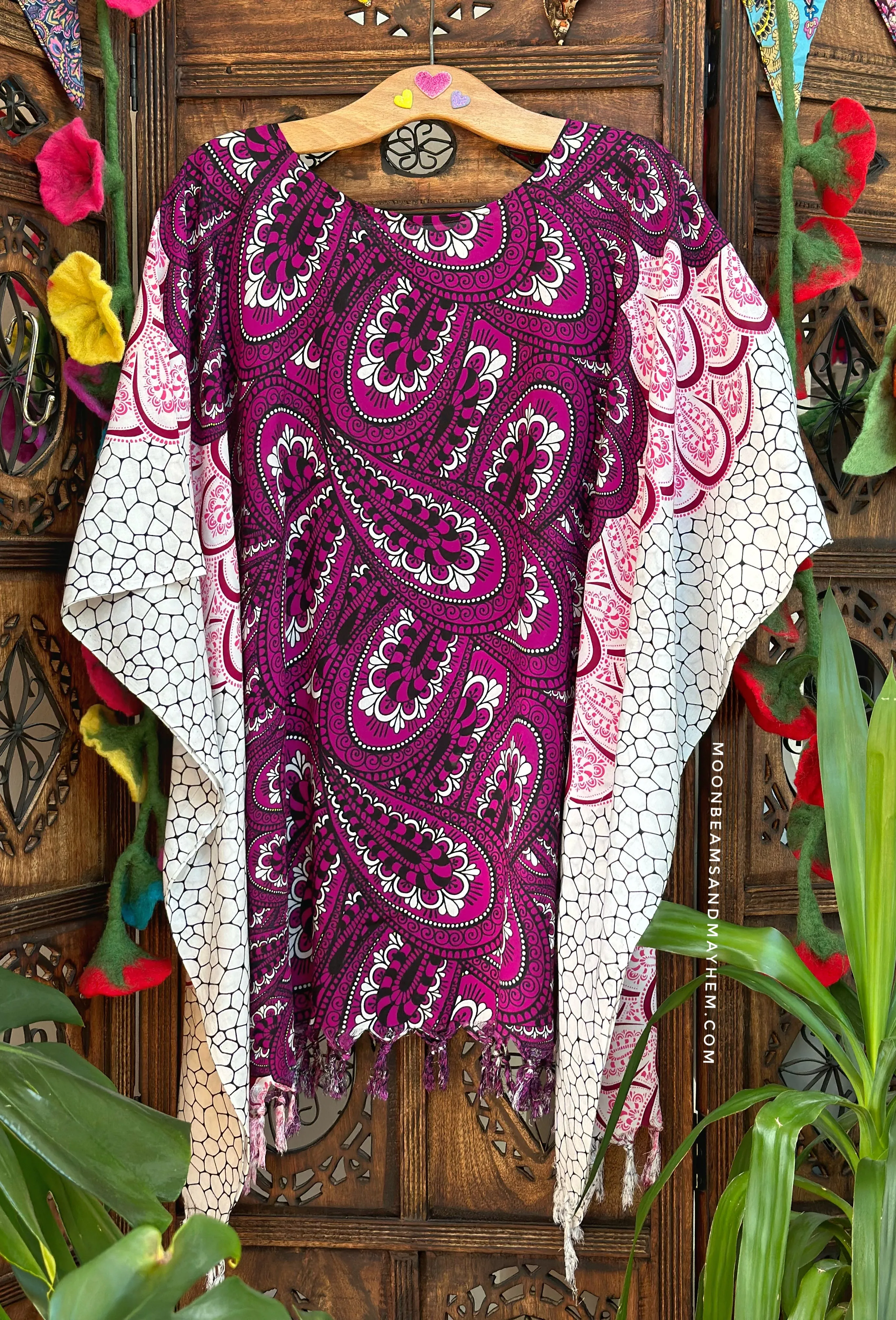 DIVINE PURPLE KAFTAN / TUNIC  REG - 4XL