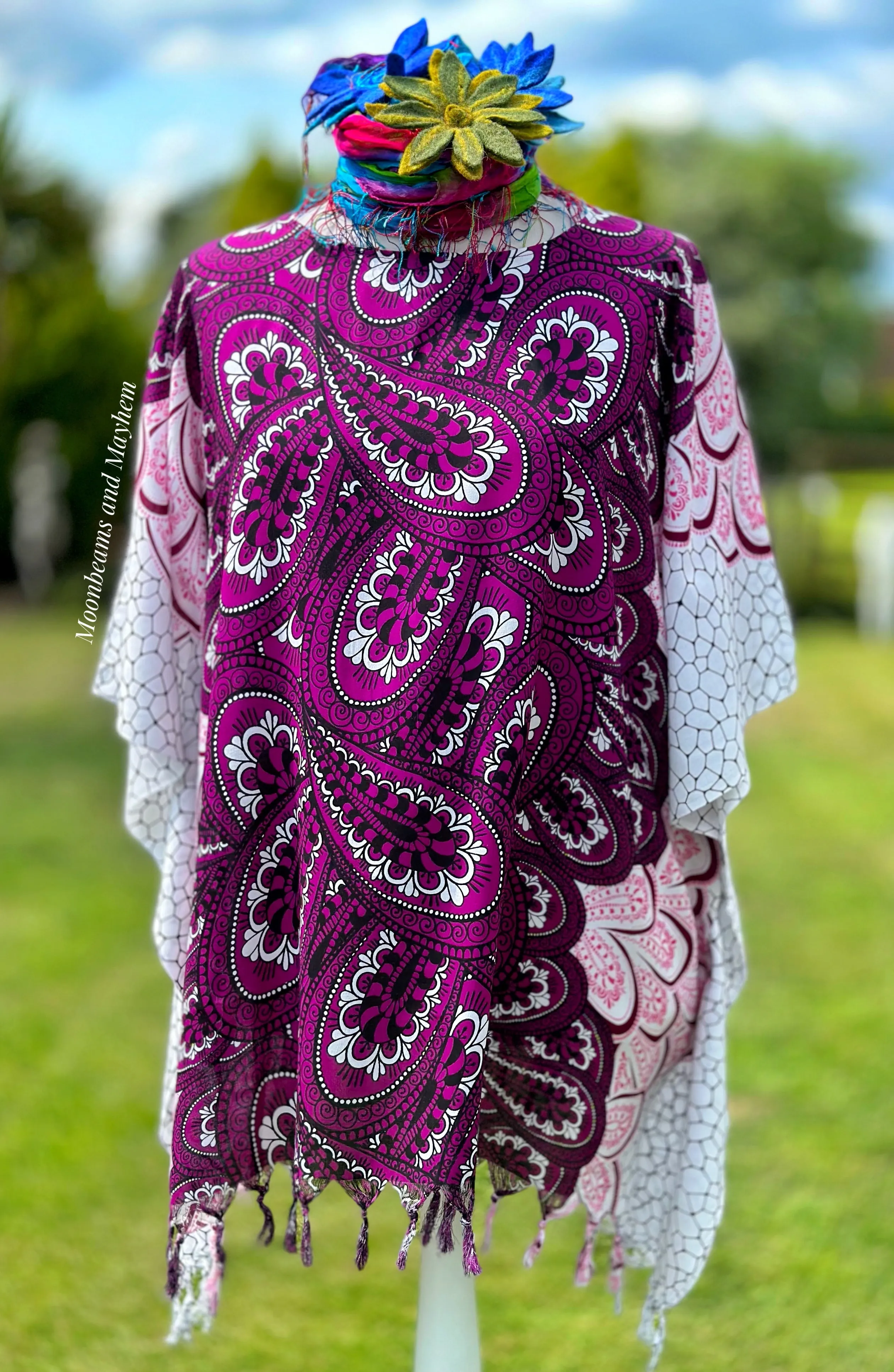 DIVINE PURPLE KAFTAN / TUNIC  REG - 4XL