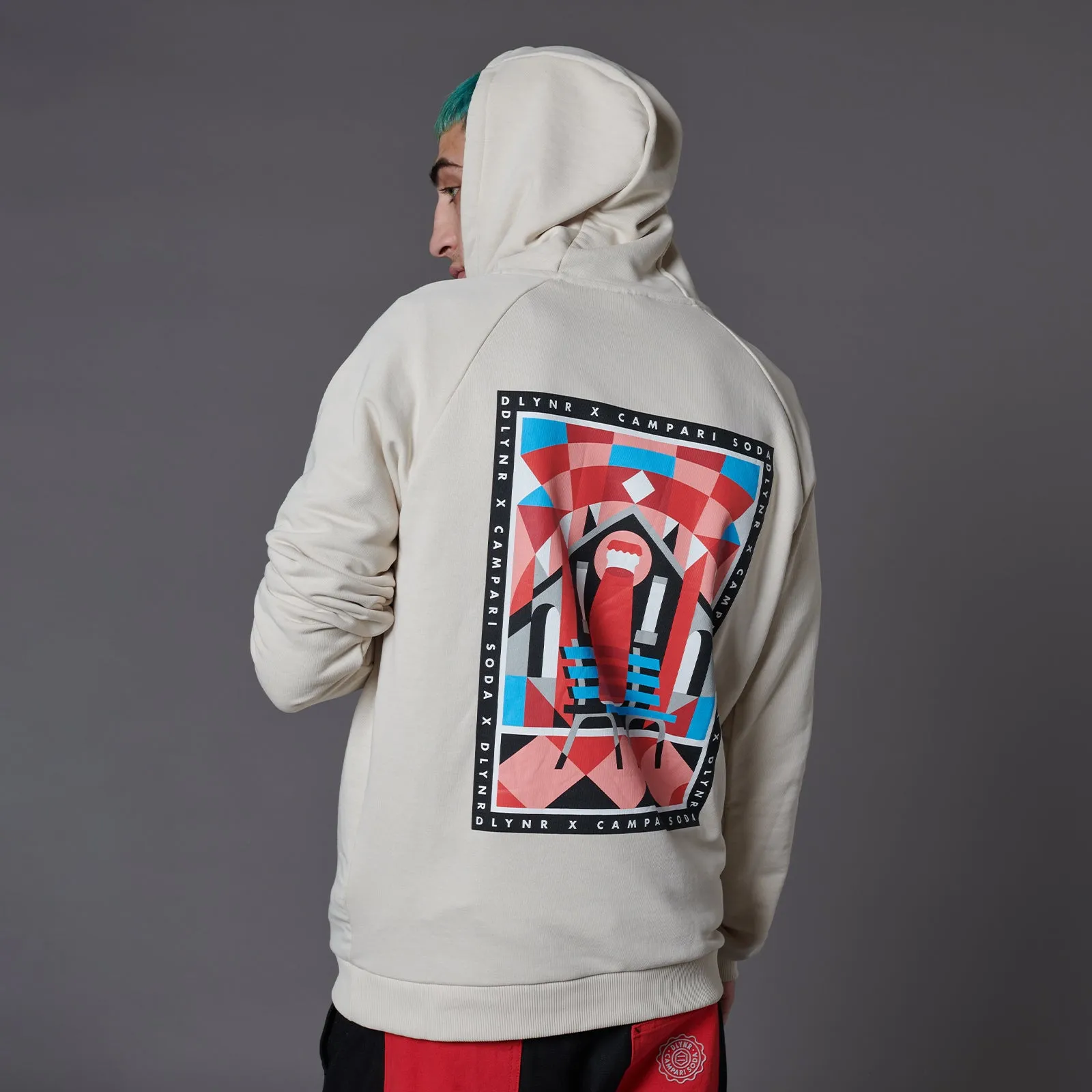 DLYNR / Campari Soda Futurism Hoodie Beige