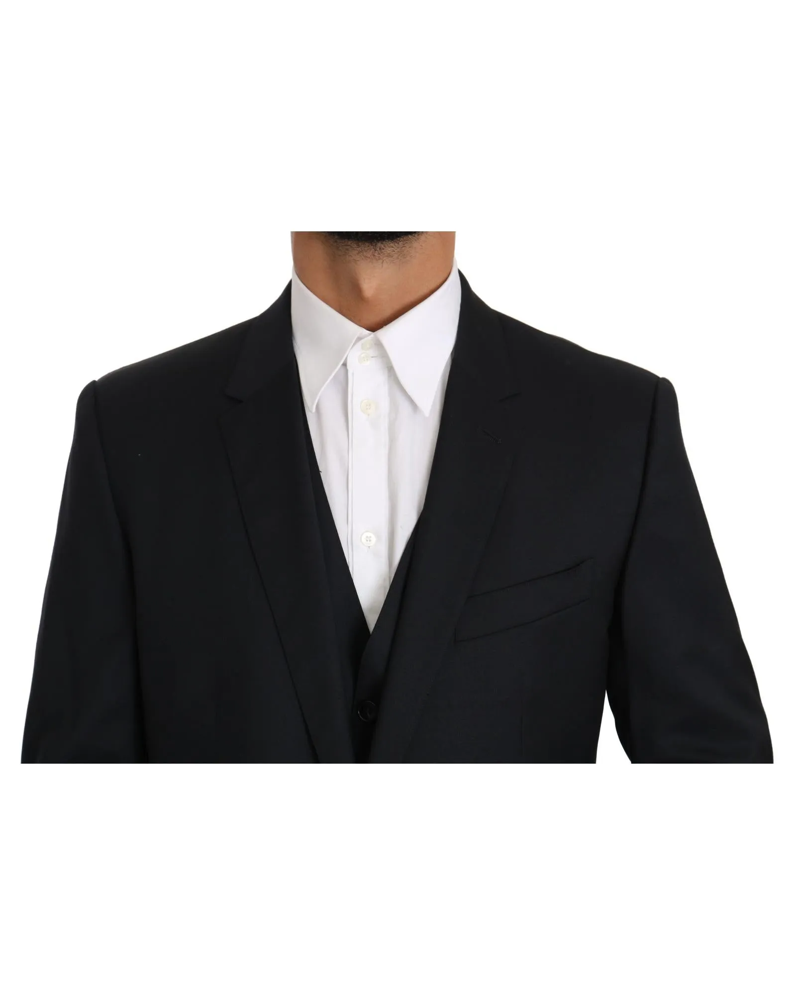 Dolce & Gabbana Classic Fit Single Breasted Blazer - Black