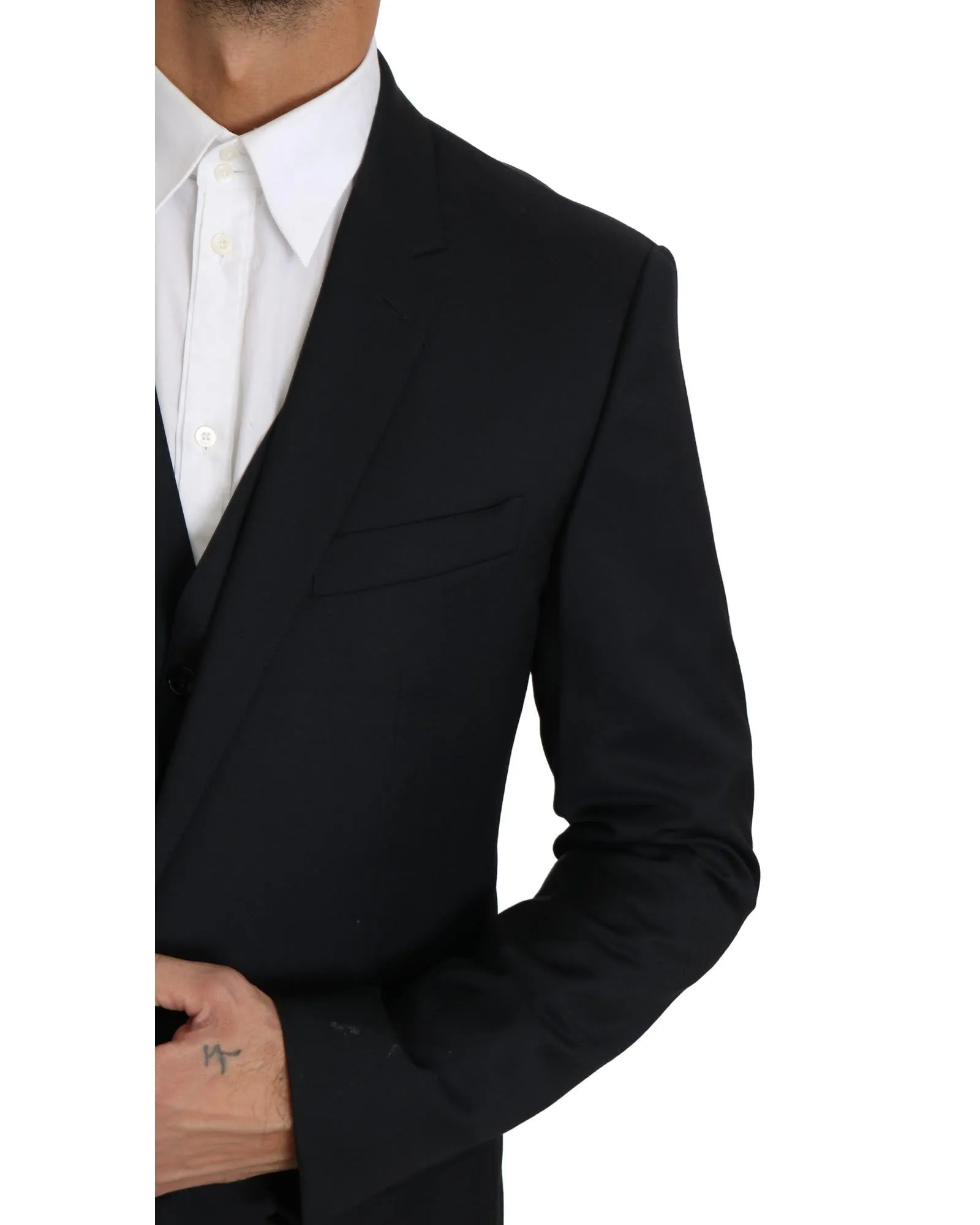 Dolce & Gabbana Classic Fit Single Breasted Blazer - Black