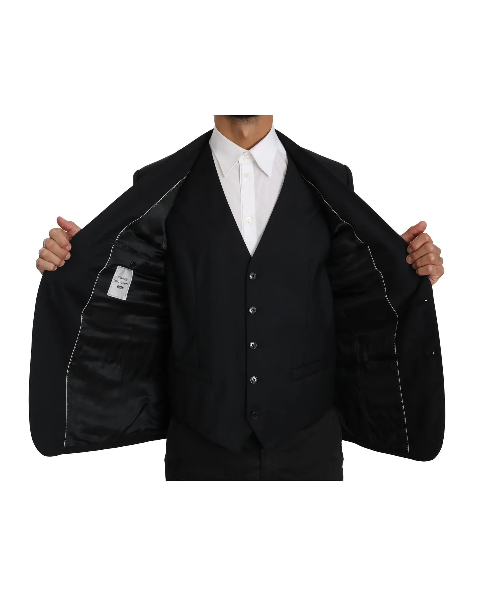 Dolce & Gabbana Classic Fit Single Breasted Blazer - Black