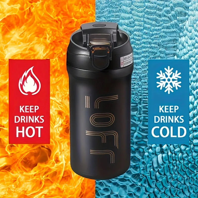 Double-Wall Insulated 316 Stainless Steel Travel Mug - Keeps Drinks Hot or Cold for Hours, Sweat-Free, Durable, and Easy to Clean - Perfect for Summer and Winter Festivities, Kitchen Use, Back-to-School, Travel, Camping, and Outdoor Activities