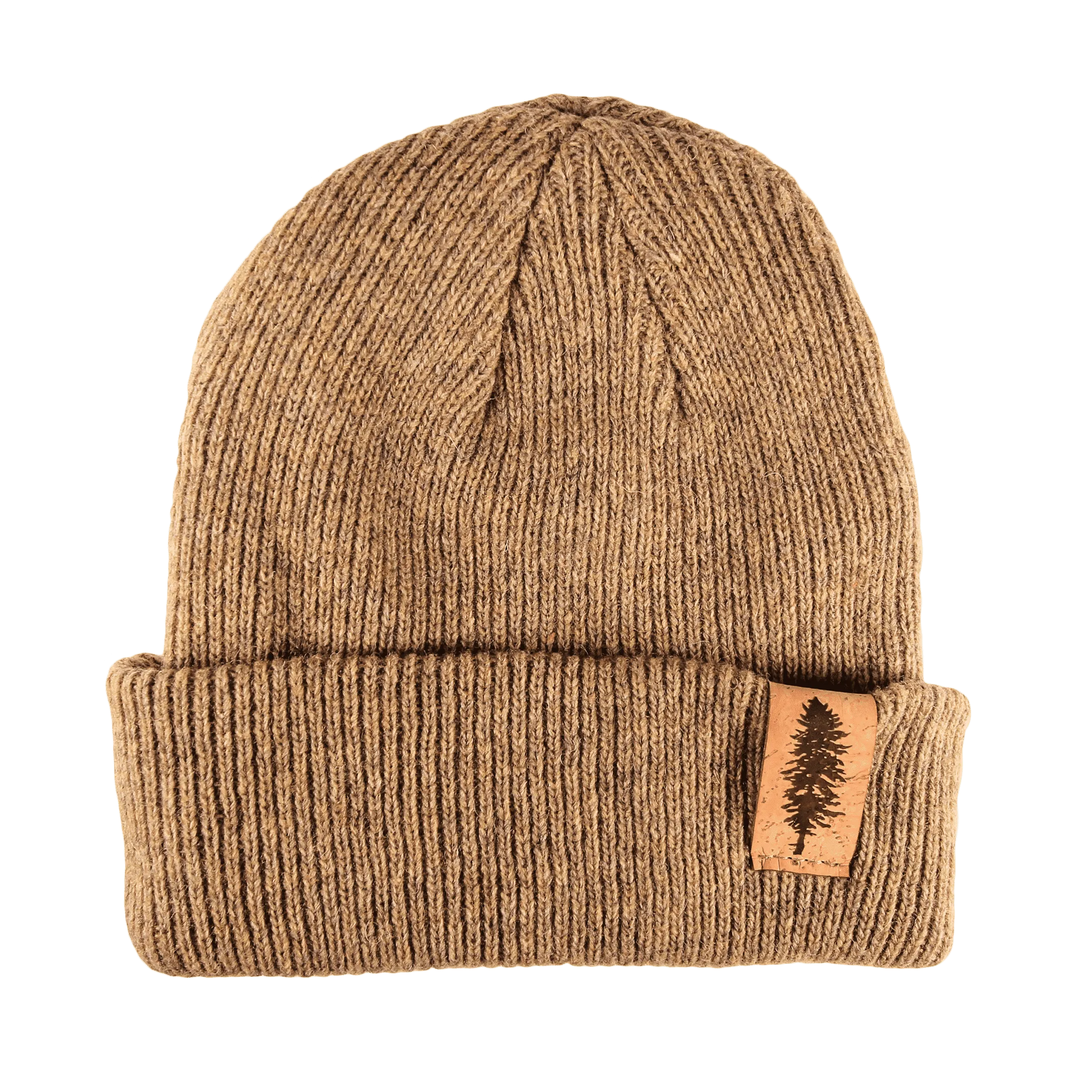 Doug Fir 100% Merino Wool   Cork Beanie | Olive