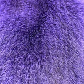 Dyed Norweigan Blue Fox Fur - Purple