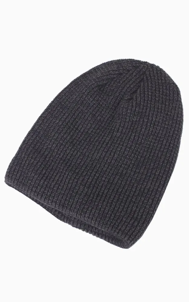 EAH8920 Two Tone Knit Slouchy Beanie